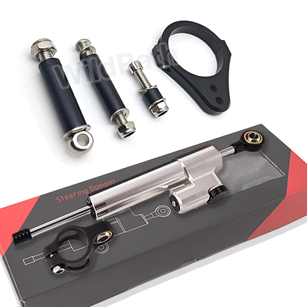 Steering Damper 255mm And bracket For Kukirin G2 Master / G2 Max / G3 Pro