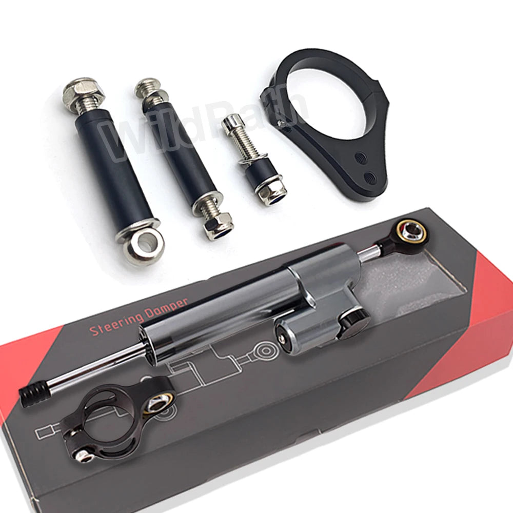Steering Damper 255mm And bracket For Kukirin G2 Master / G2 Max / G3 Pro