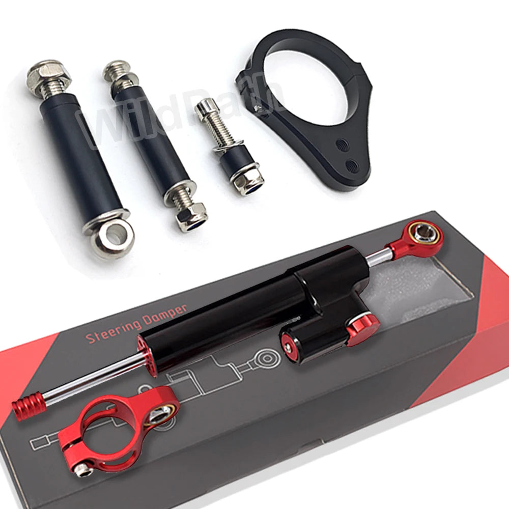 Steering Damper 255mm And bracket For Kukirin G2 Master / G2 Max / G3 Pro