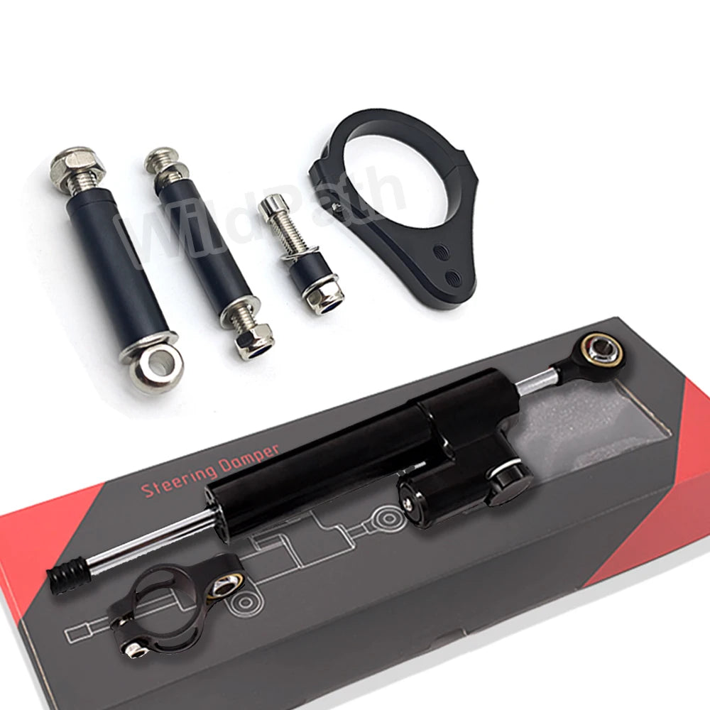 Steering Damper 255mm And bracket For Kukirin G2 Master / G2 Max / G3 Pro