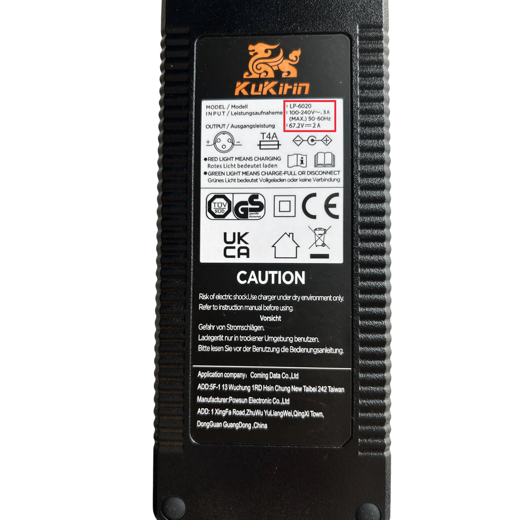 Charger For Kukirin G4